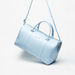 Elle Textured Duffle Bag with Detachable Strap and Zip Closure-Duffle Bags-thumbnailMobile-2