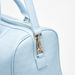 Elle Textured Duffle Bag with Detachable Strap and Zip Closure-Duffle Bags-thumbnail-3
