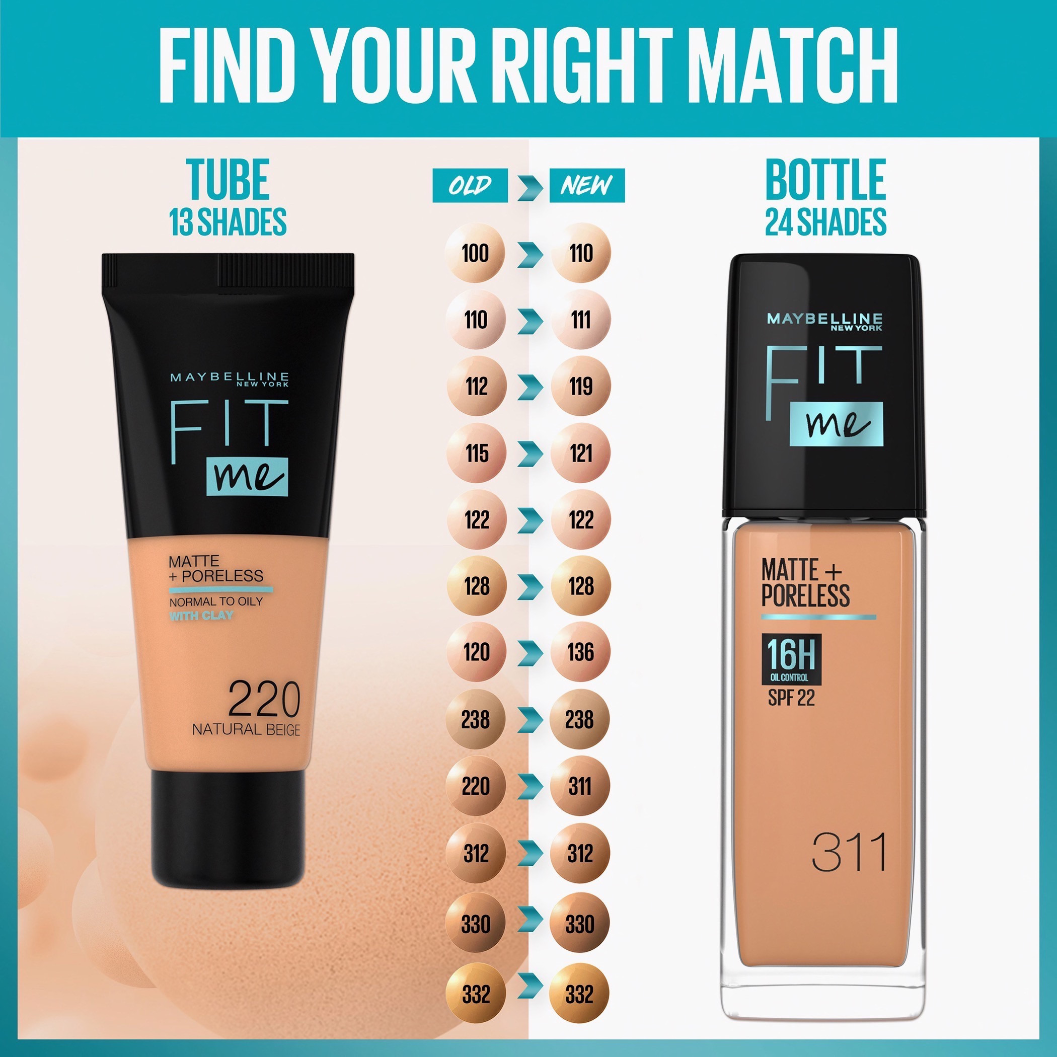 Maybelline foundation outlet match