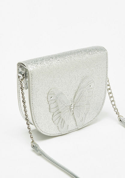 Little Missy Butterfly Embellished Crossbody Bag