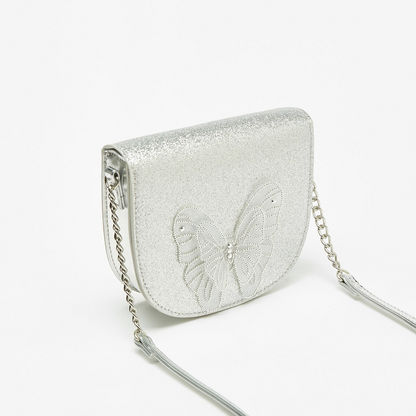 Little Missy Butterfly Embellished Crossbody Bag-Girl%27s Bags-image-1