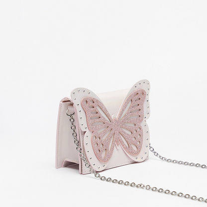 Little Missy Embellished Crossbody Bag with Lasercut Butterfly Applique-Girl%27s Bags-image-2