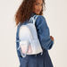 Missy Ombre Print Backpack with Enamel Chain Detail and Zip Closure-Women%27s Backpacks-thumbnail-0