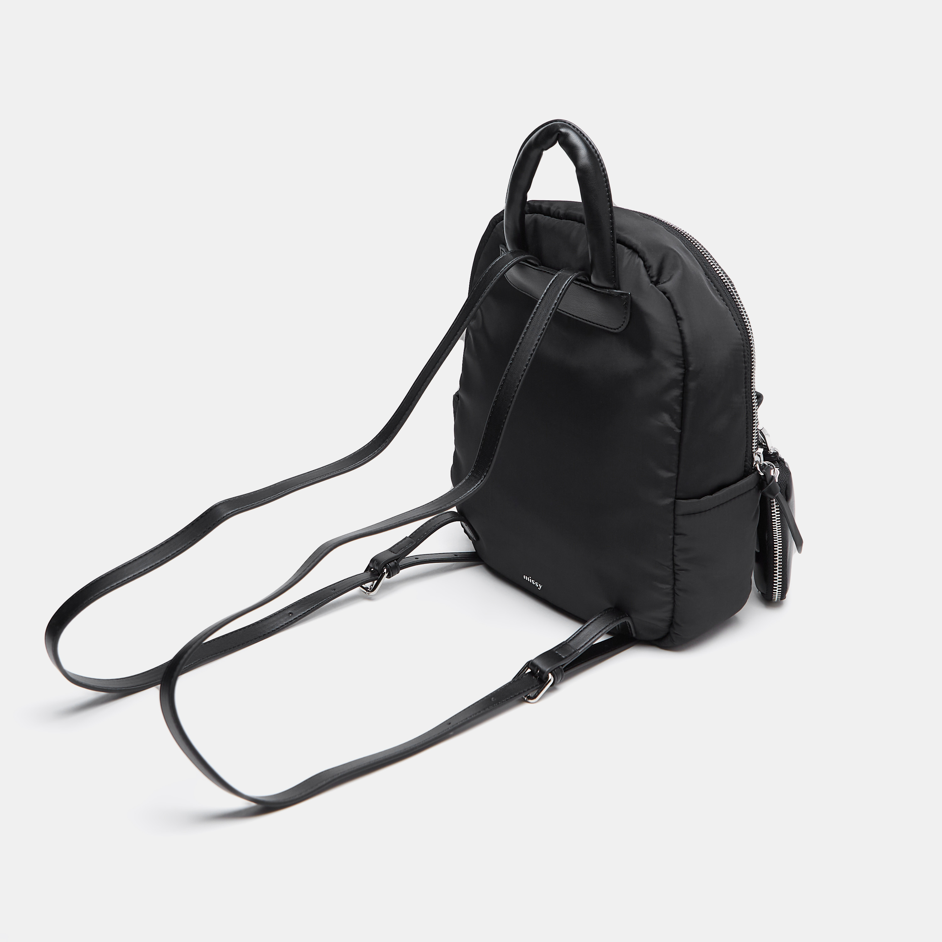 Missy Floral Quilted Backpack with Zip Closure and Pouch-women-bagsandwallets-backpacks-image-3