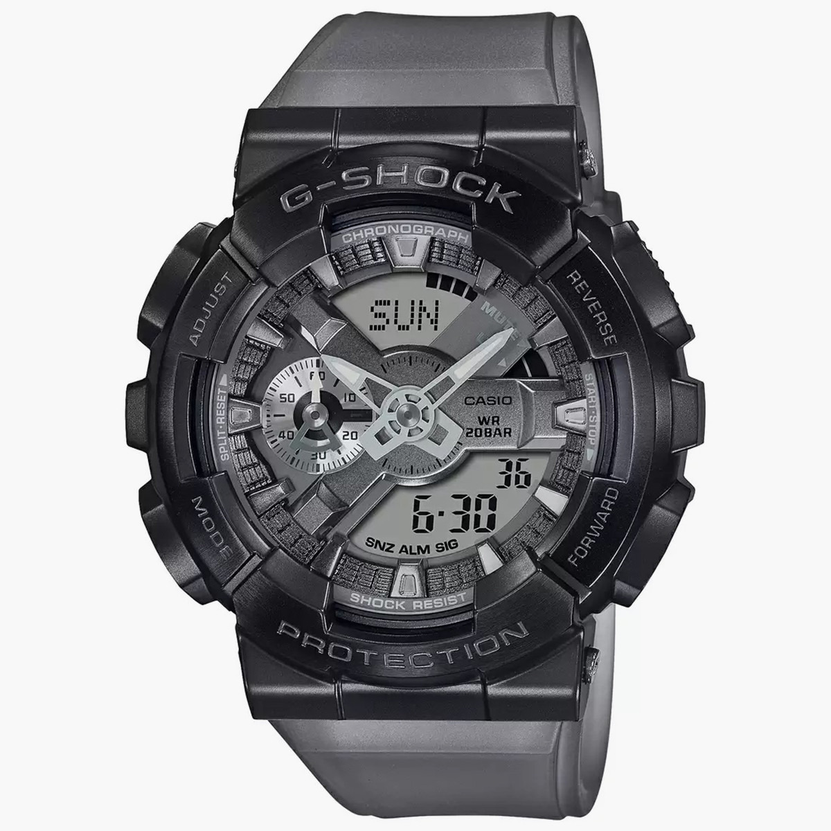 G-Shock Men Grey Silicone Strap Analog-Digital Watch - GM-110MF-1ADR-men-watchesandjewellery-watches-image-1
