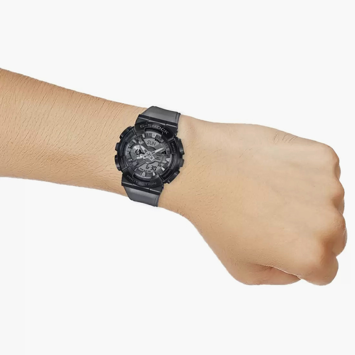 G-Shock Men Grey Silicone Strap Analog-Digital Watch - GM-110MF-1ADR-men-watchesandjewellery-watches-image-4