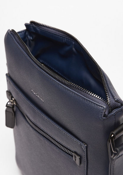 Duchini Textured Crossbody Bag with Adjustable Strap