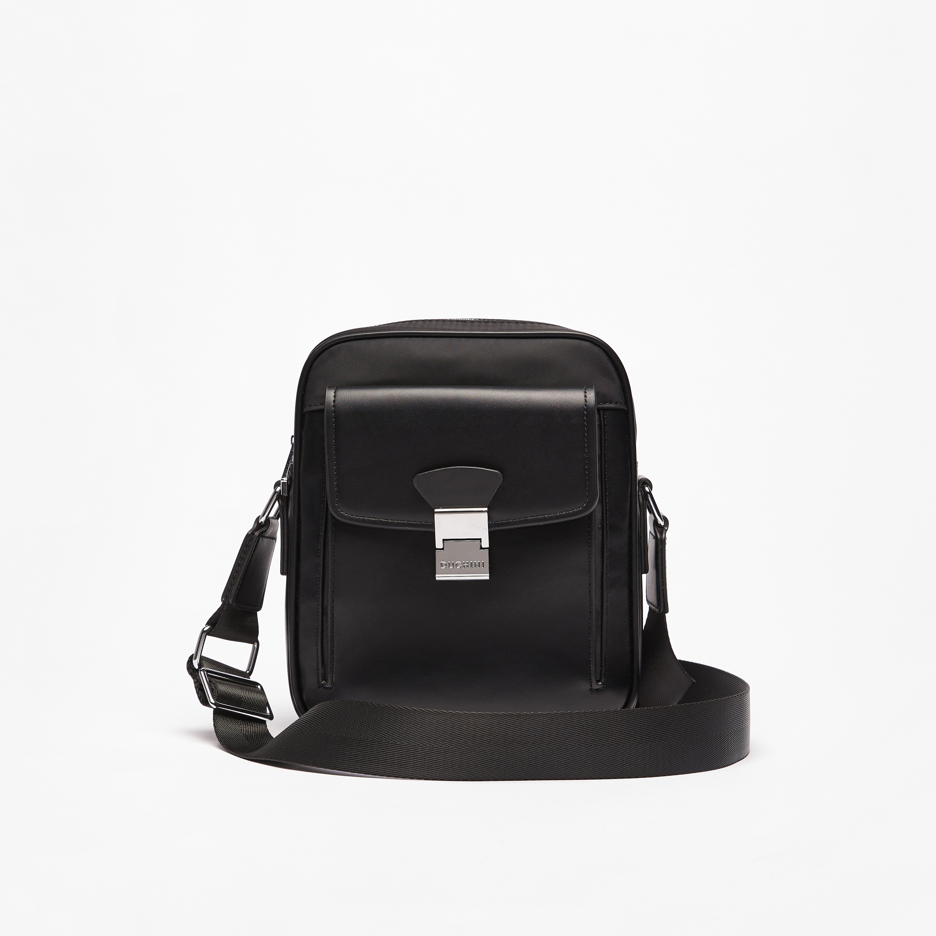 Buy Duchini Solid Crossbody Bag with Adjustable Strap | Splash KSA