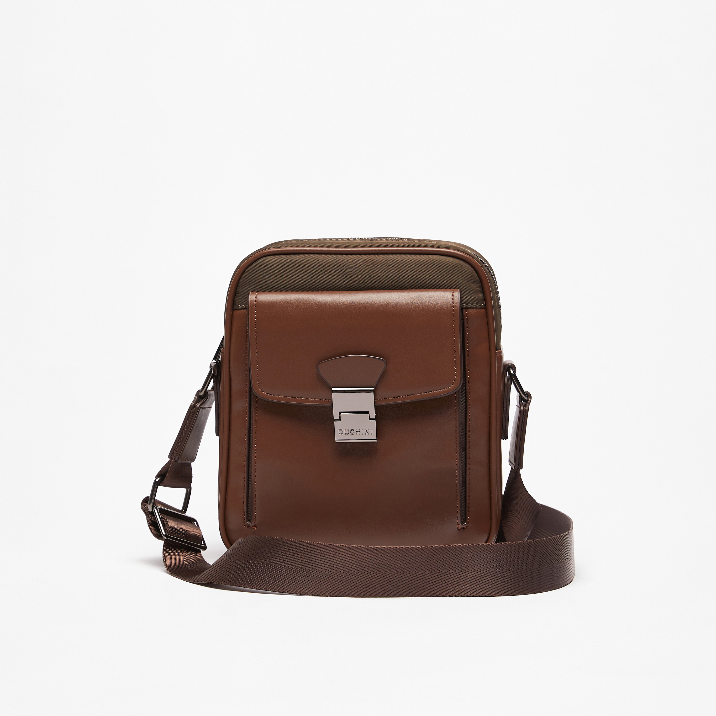 Buy Men's Duchini Textured Crossbody Bag with Adjustable Strap and Flap  Closure Online | Centrepoint UAE