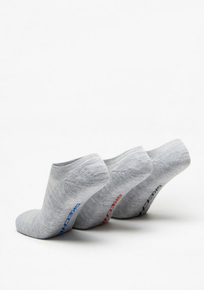 Skechers Textured No Show Sports Socks - Set of 3-Men%27s Socks-image-2