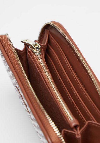 Celeste Monogram Textured Zip Around Wallet-Wallets & Clutches-image-3