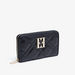 Elle Quilted Zip Around Wallet-Wallets & Clutches-thumbnailMobile-1