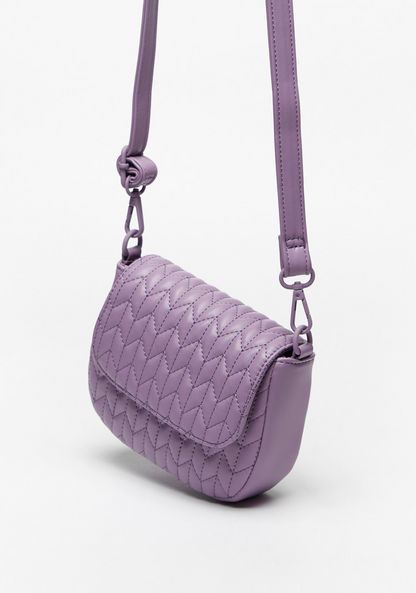 Missy Quilted Crossbody Bag with Detachable Strap and Magnetic Button Closure-Women%27s Handbags-image-1