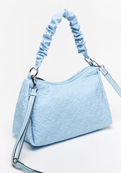 Missy Quilted Crossbody Bag with Ruched Strap