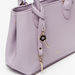 Missy Textured Tote Bag with Chain Strap and Charm Detail-Women%27s Handbags-thumbnailMobile-2