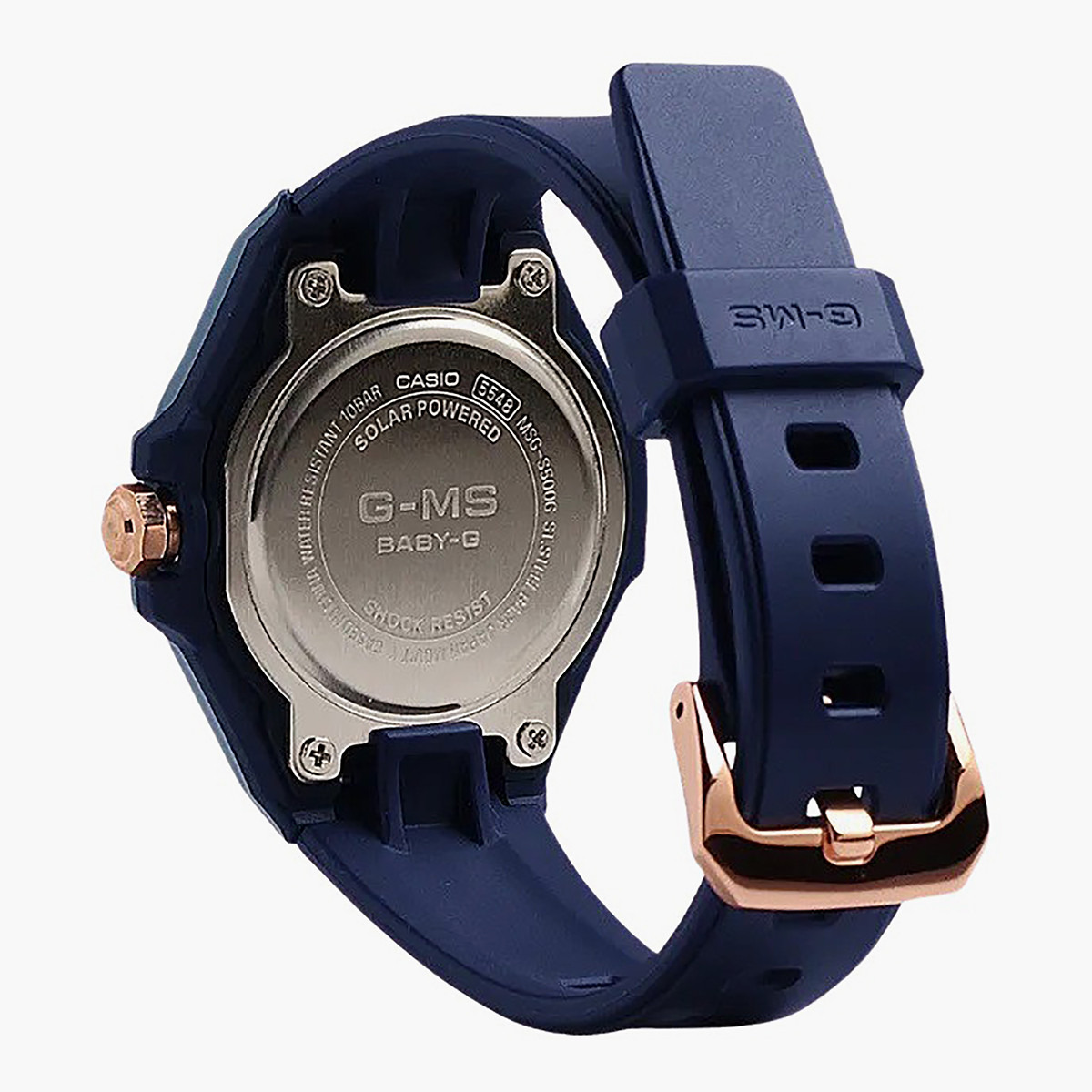 Casio Sheen Women Navy Silicone Strap Analog Watch - MSG-S500G-2A2DR-women-watchesandjewellery-watches-image-3