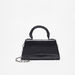 Haadana Textured Crossbody Bag with Top Handle and Chain Strap-Women%27s Handbags-thumbnail-0