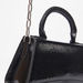 Haadana Textured Crossbody Bag with Top Handle and Chain Strap-Women%27s Handbags-thumbnail-2