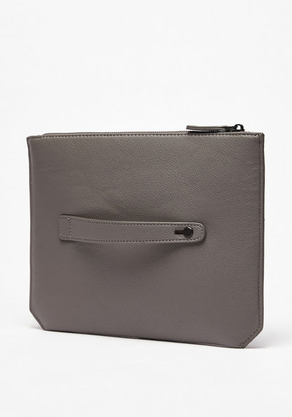 Duchini Solid Pouch with Zip Closure
