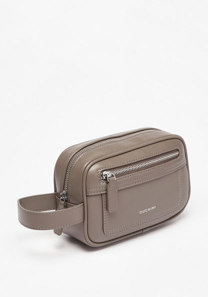 Duchini Solid Pouch with Zip Closure and Wrist Loop-Men%27s Wallets%C2%A0& Pouches-image-2