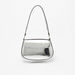 Haadana Metallic Shoulder Bag with Button Closure-Women%27s Handbags-thumbnailMobile-0