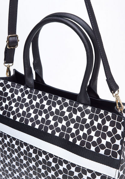 Missy Printed Tote Bag with Detachable Strap and Top Handles-Women%27s Handbags-image-3