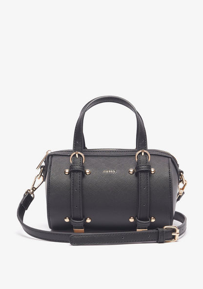 Missy Solid Bowler Bag with Double Handle