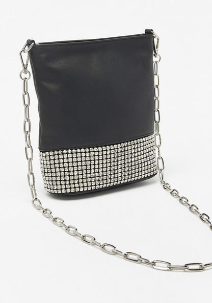 Missy Embellished Crossbody Bag with Zip Closure