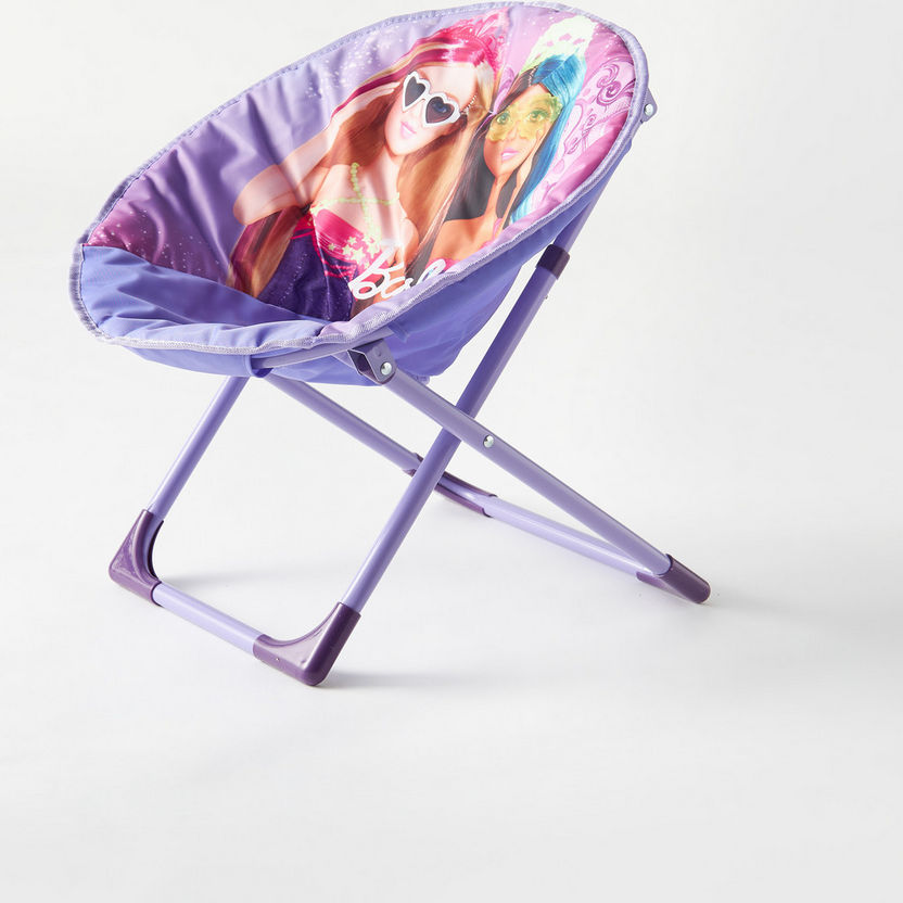 Barbie Print Foldable Moon Chair-Chairs and Tables-image-2