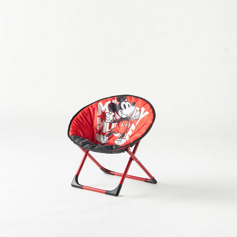 Disney Mickey Mouse Print Foldable Moon Chair-Chairs and Tables-image-1