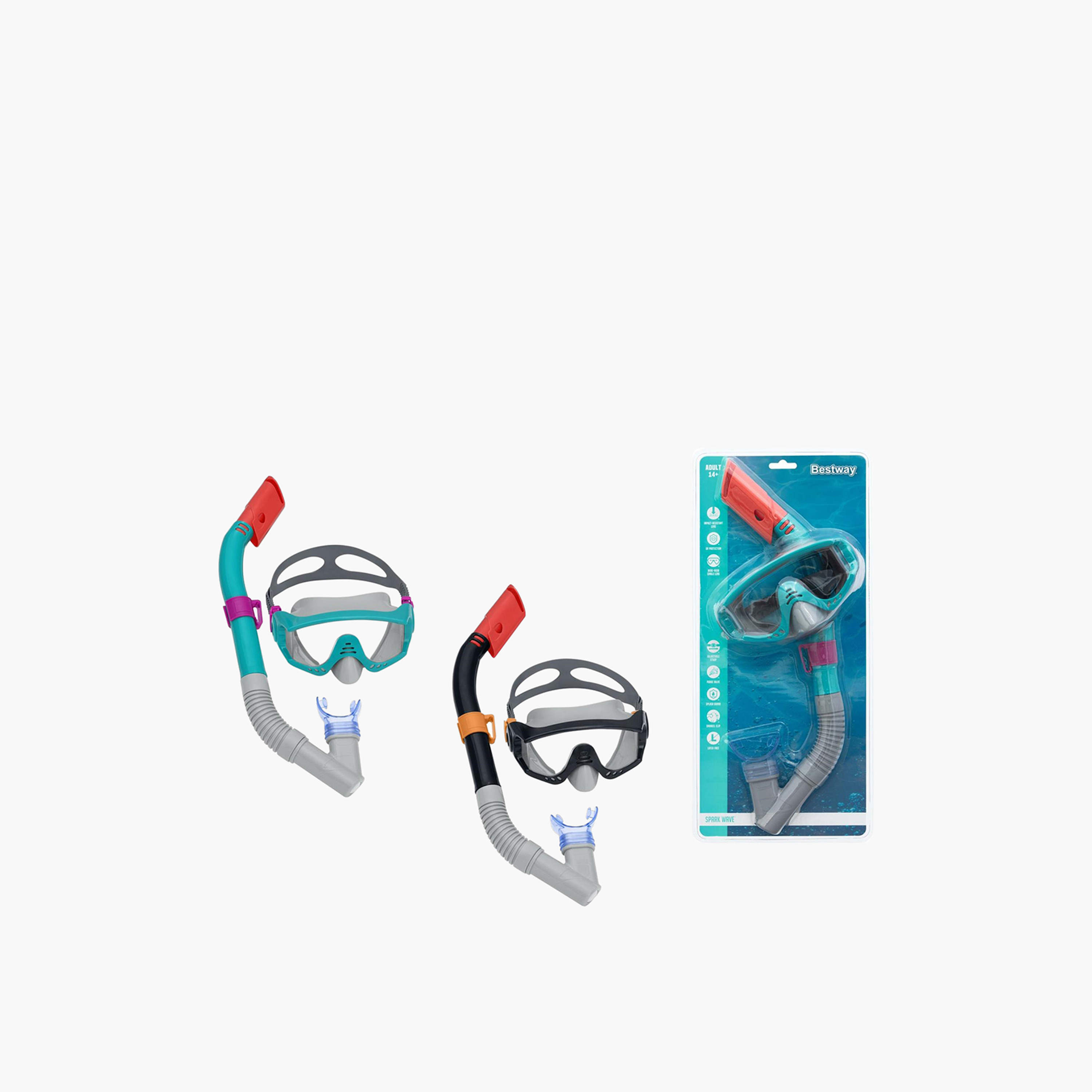 Bestway Assorted Spark Wave Snorkel Mask-boys-clothing-swimwear-image-1