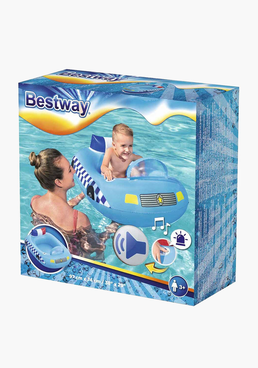 Bestway Inflatable Police Car Baby Boat-Beach and Water Fun-image-3