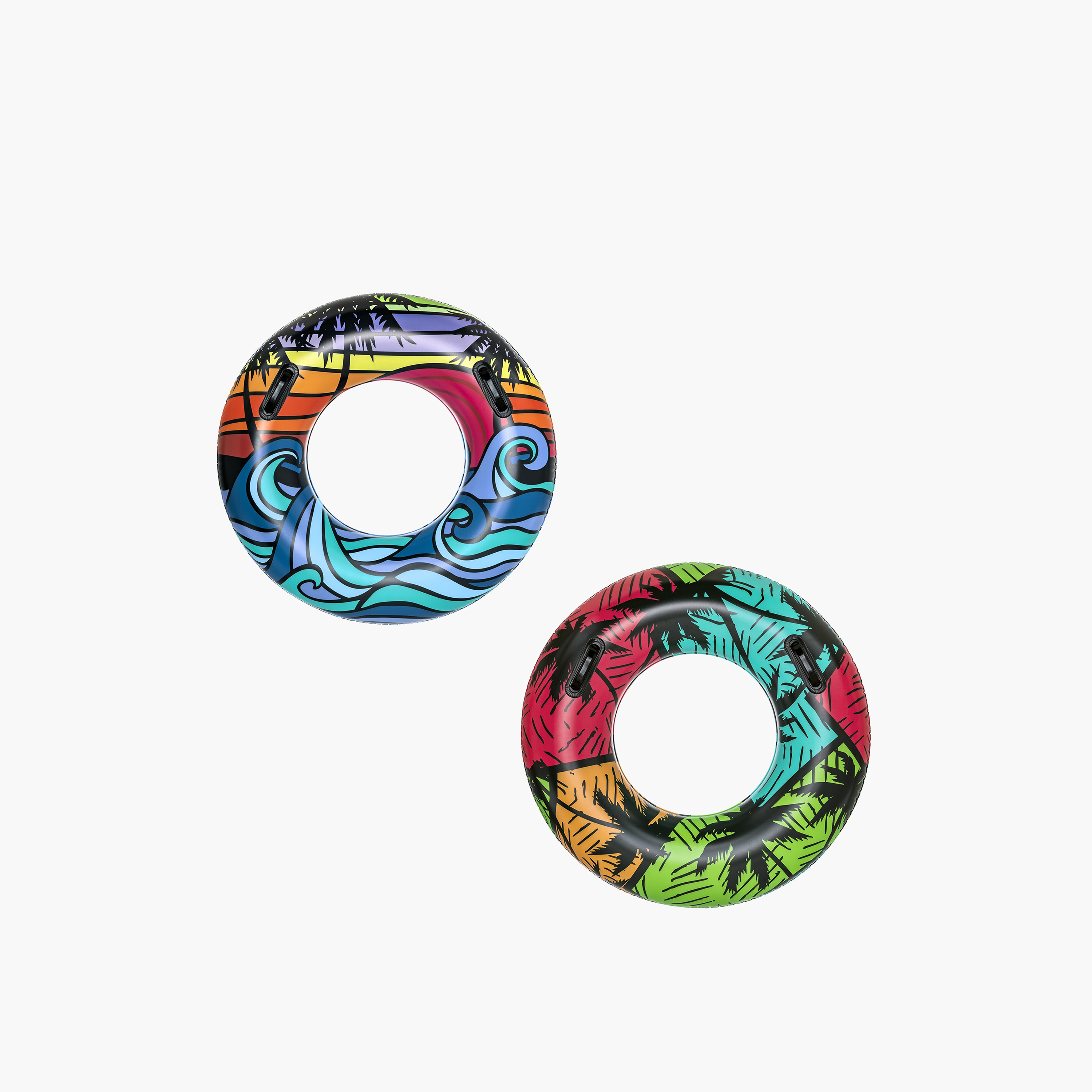Bestway Tropical Print Swim Tube - 36 inches-toys-outdoor-poolandbeach-poolaccessories-image-1
