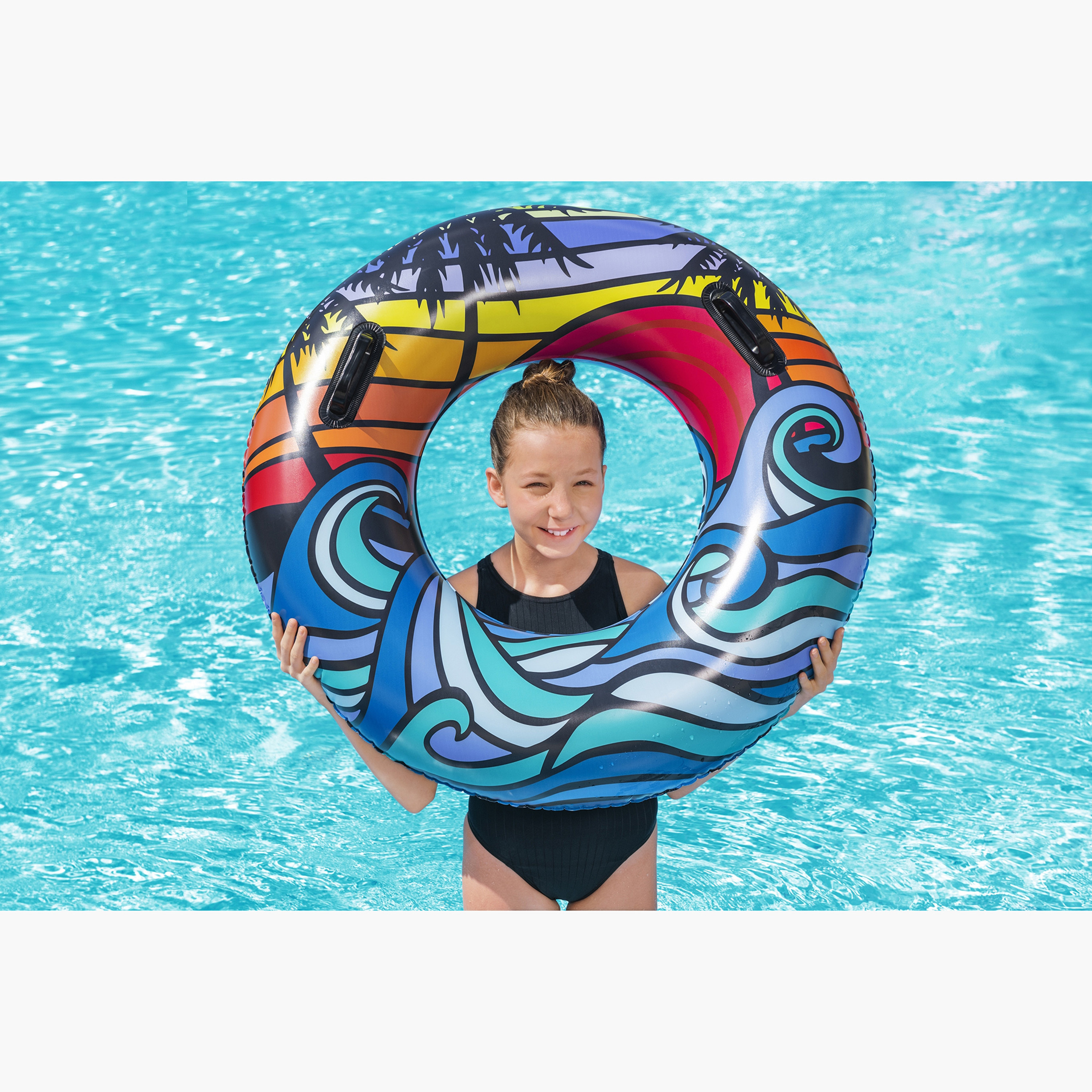 Bestway Tropical Print Swim Tube - 36 inches-toys-outdoor-poolandbeach-poolaccessories-image-15