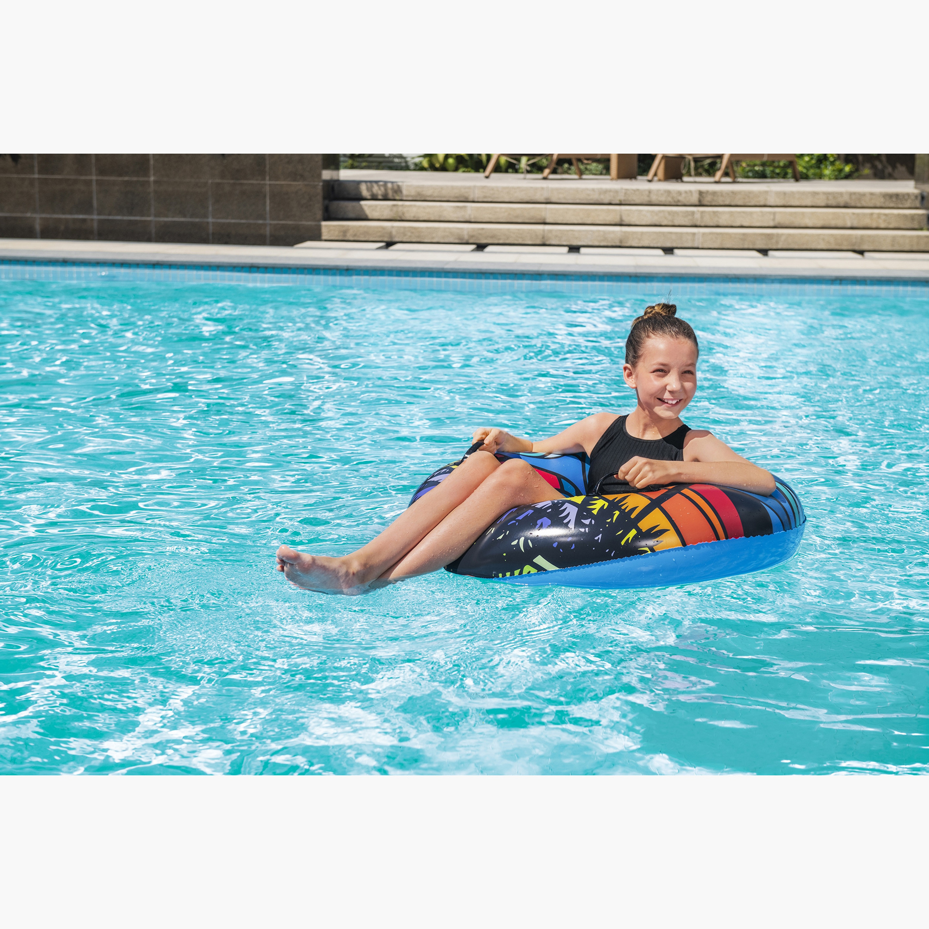 Bestway Tropical Print Swim Tube - 36 inches-toys-outdoor-poolandbeach-poolaccessories-image-2