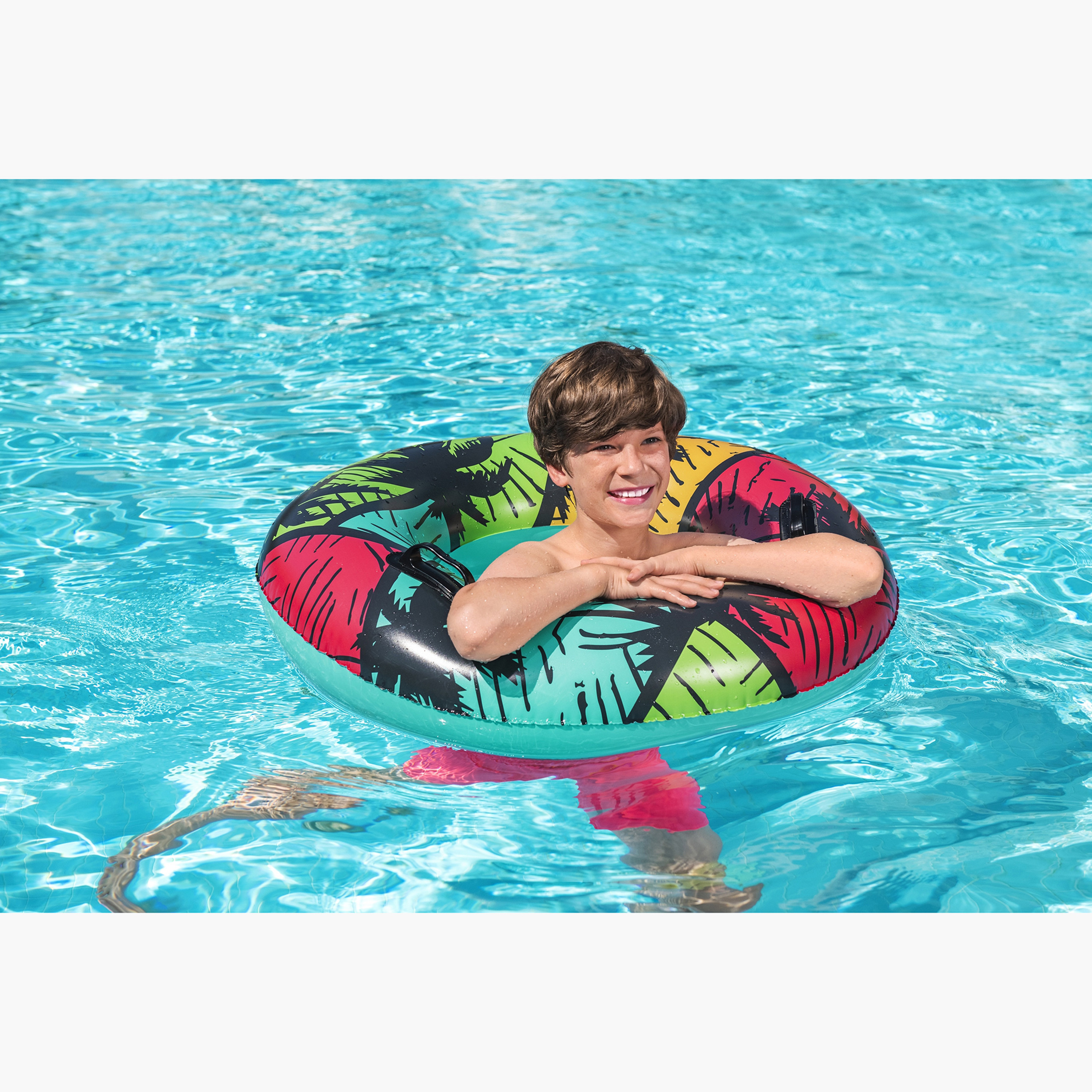 Bestway Tropical Print Swim Tube - 36 inches-toys-outdoor-poolandbeach-poolaccessories-image-4