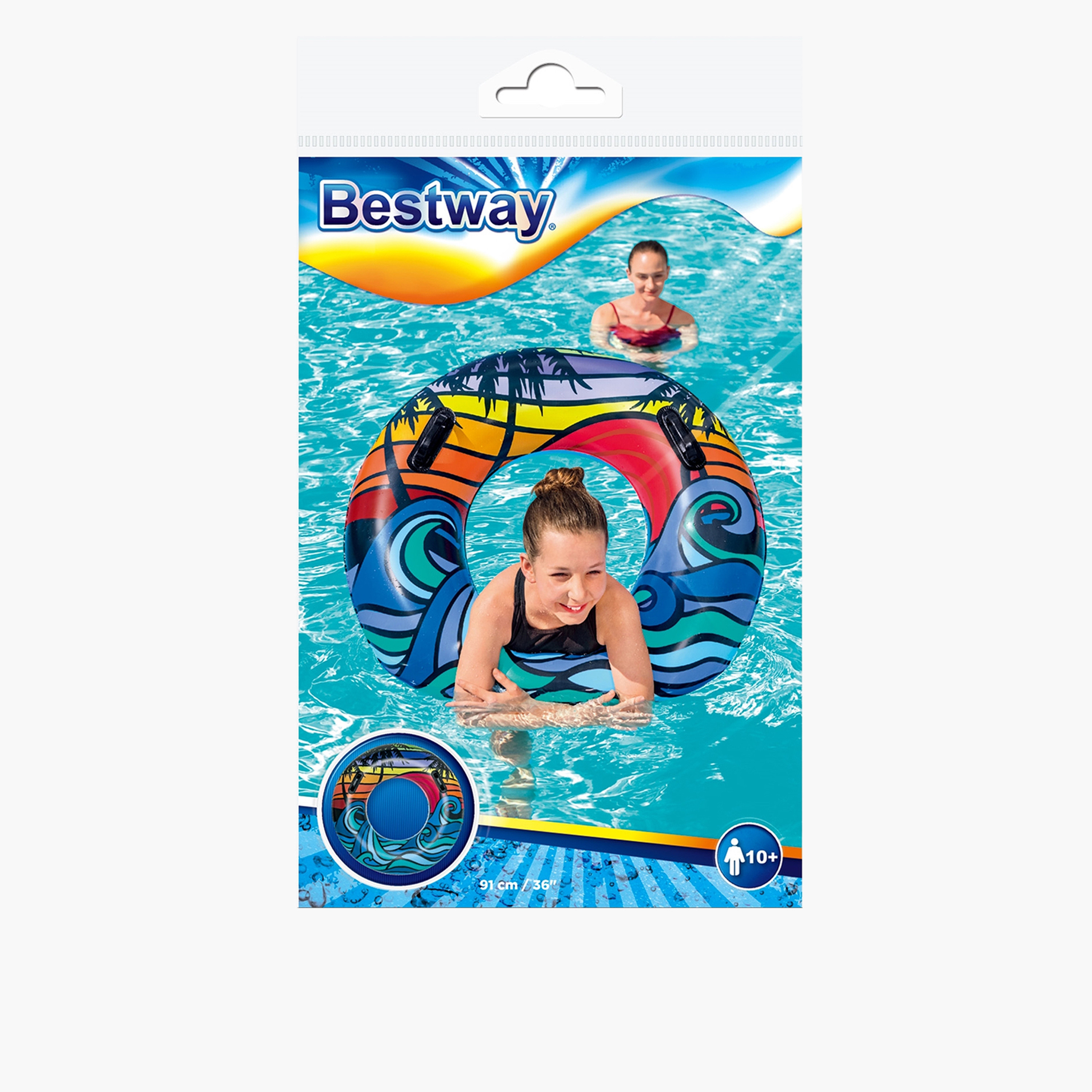 Bestway Tropical Print Swim Tube - 36 inches-toys-outdoor-poolandbeach-poolaccessories-image-8