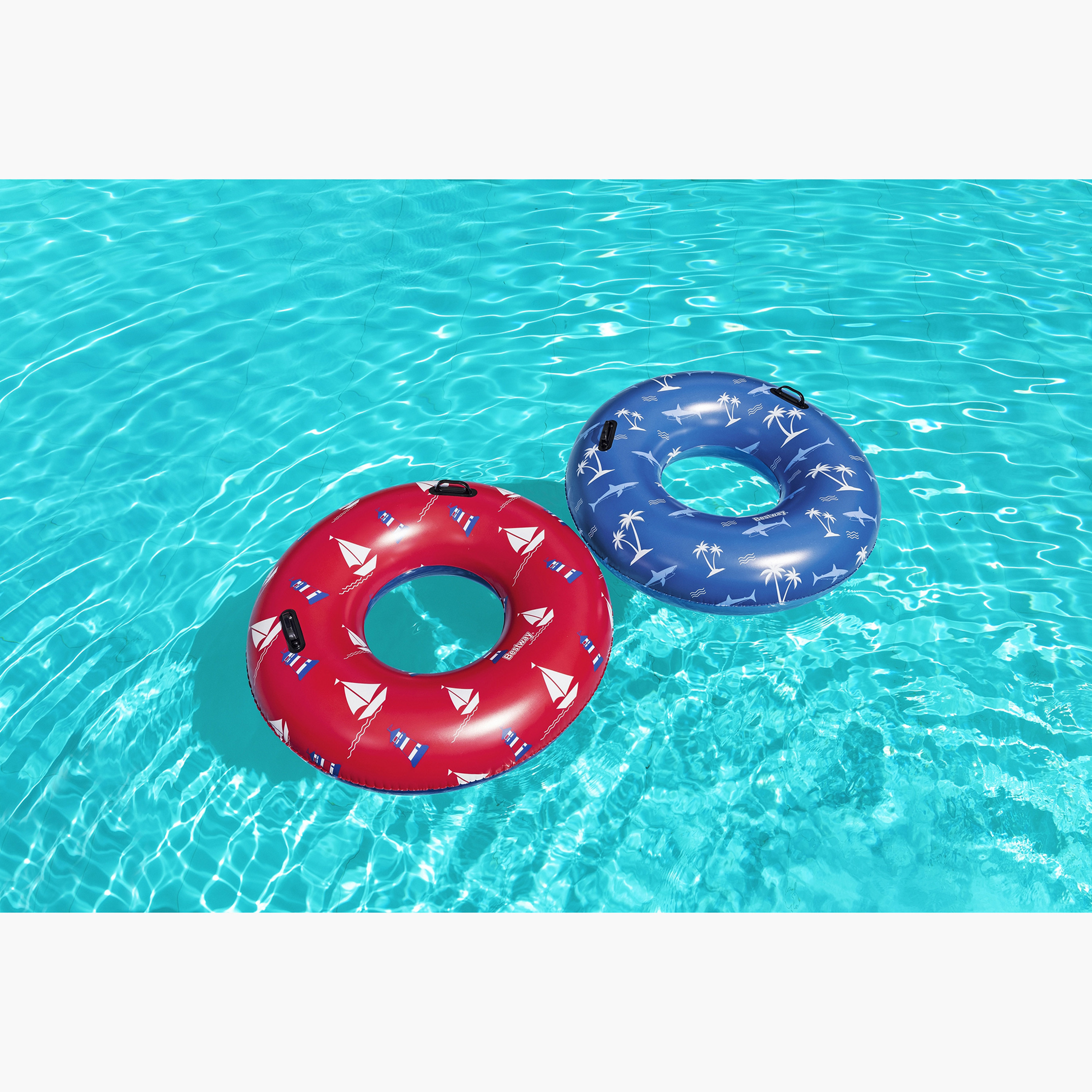 Bestway Assorted Nautical Print Swim Ring-toys-outdoor-poolandbeach-poolaccessories-image-11