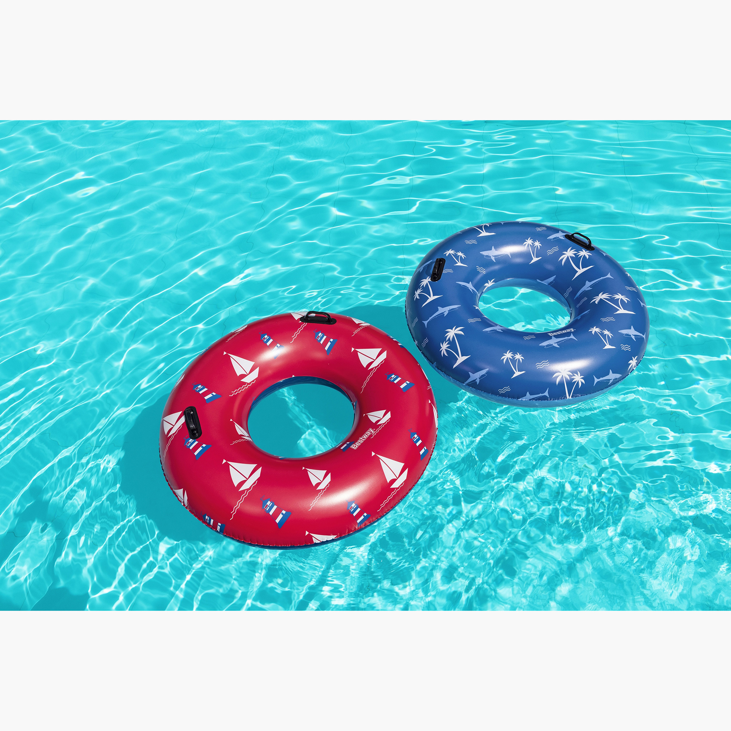 Bestway Assorted Nautical Print Swim Ring-toys-outdoor-poolandbeach-poolaccessories-image-12