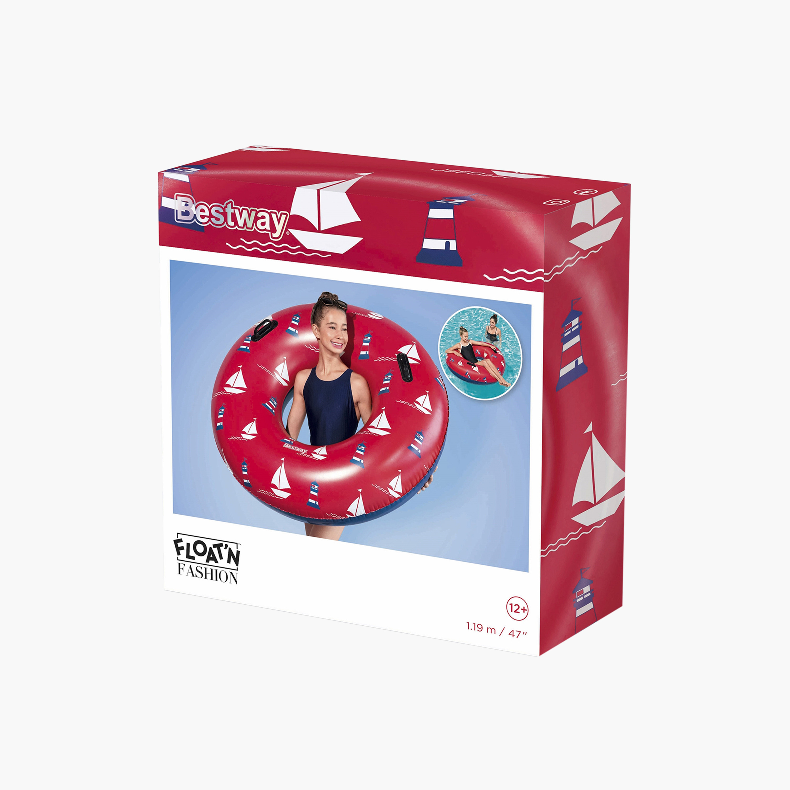 Bestway Assorted Nautical Print Swim Ring-toys-outdoor-poolandbeach-poolaccessories-image-8