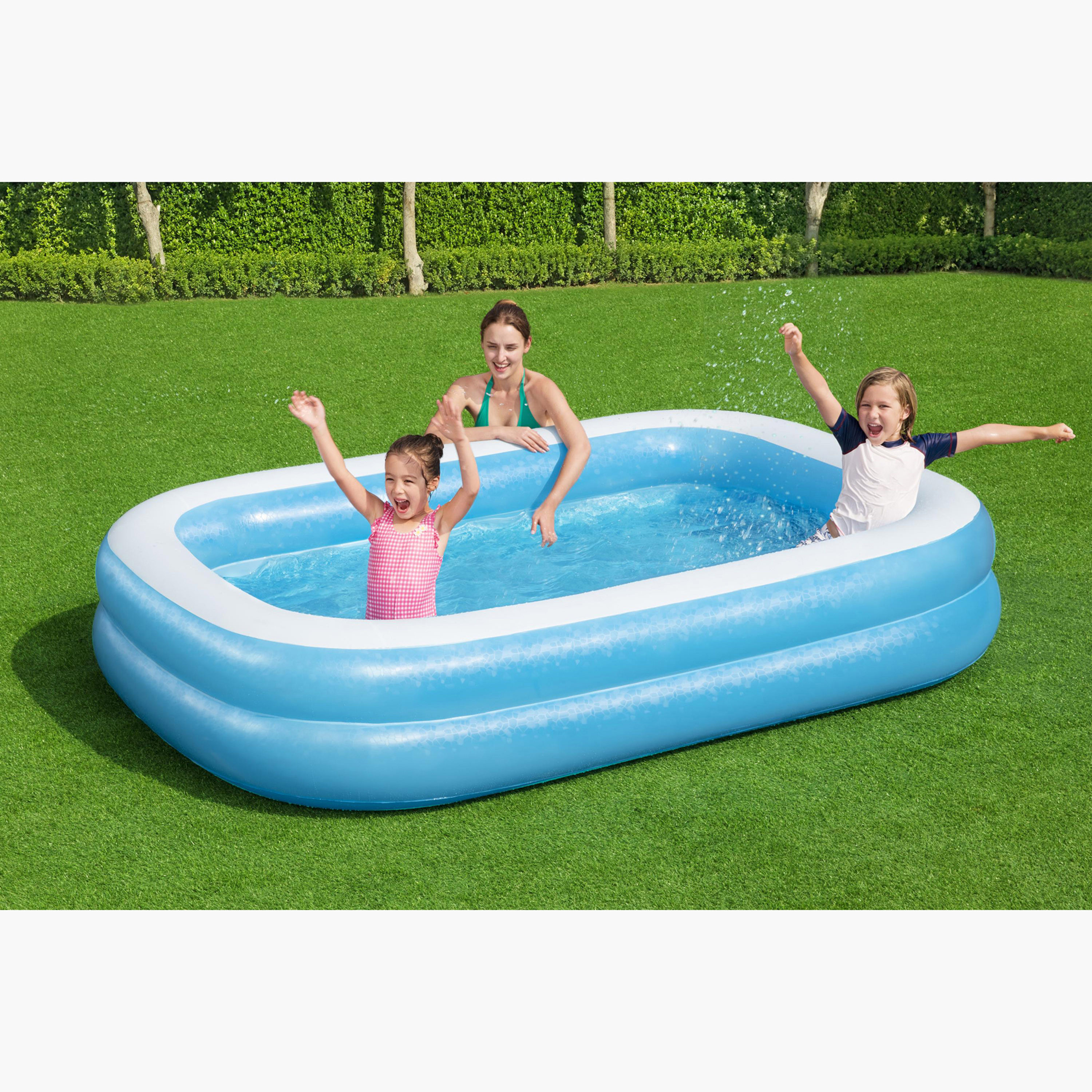 Bestway Rectangular Inflatable Pool - 175x262x51 cm-toys-outdoor-poolandbeach-pools-image-3