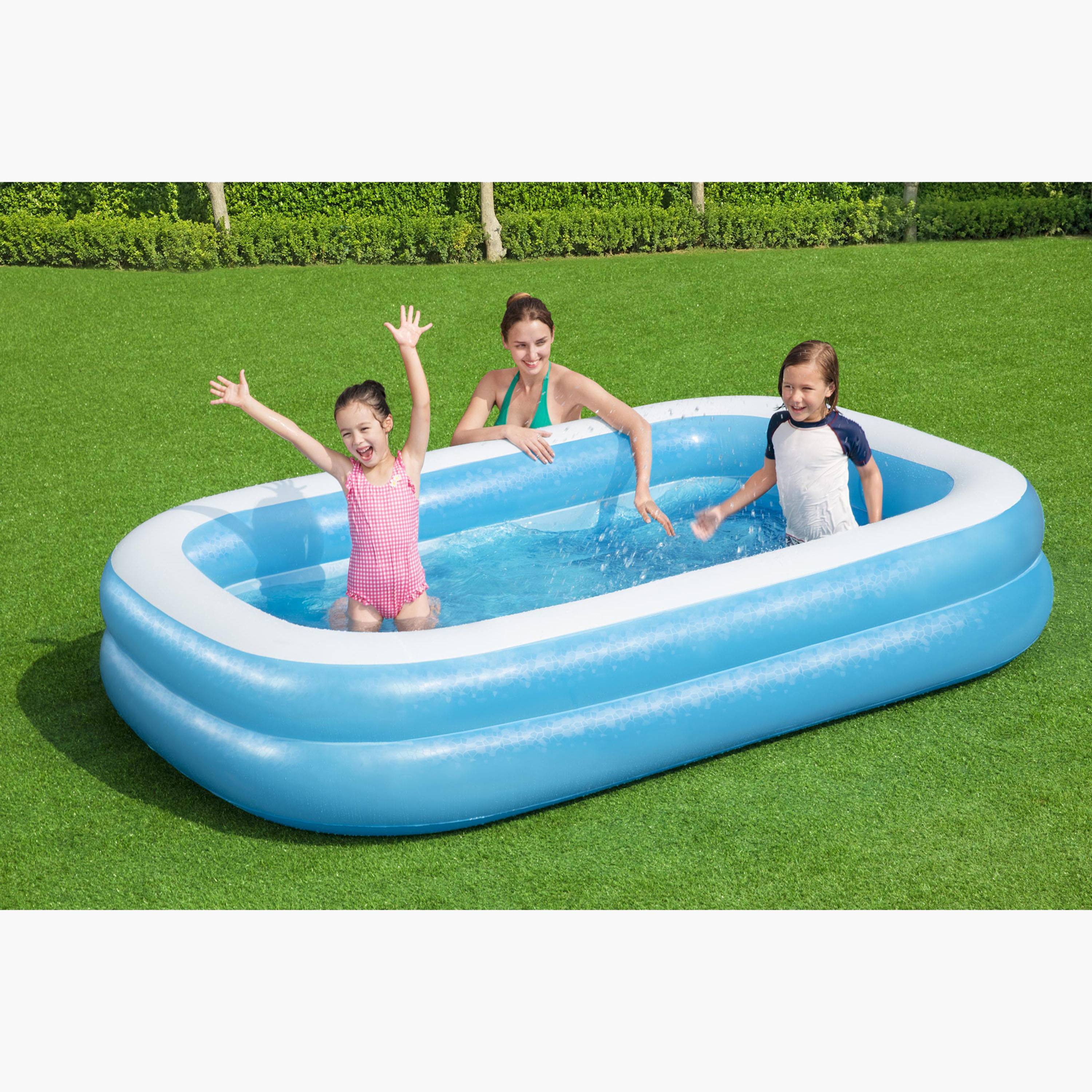 Bestway Rectangular Inflatable Pool - 175x262x51 cm-toys-outdoor-poolandbeach-pools-image-4