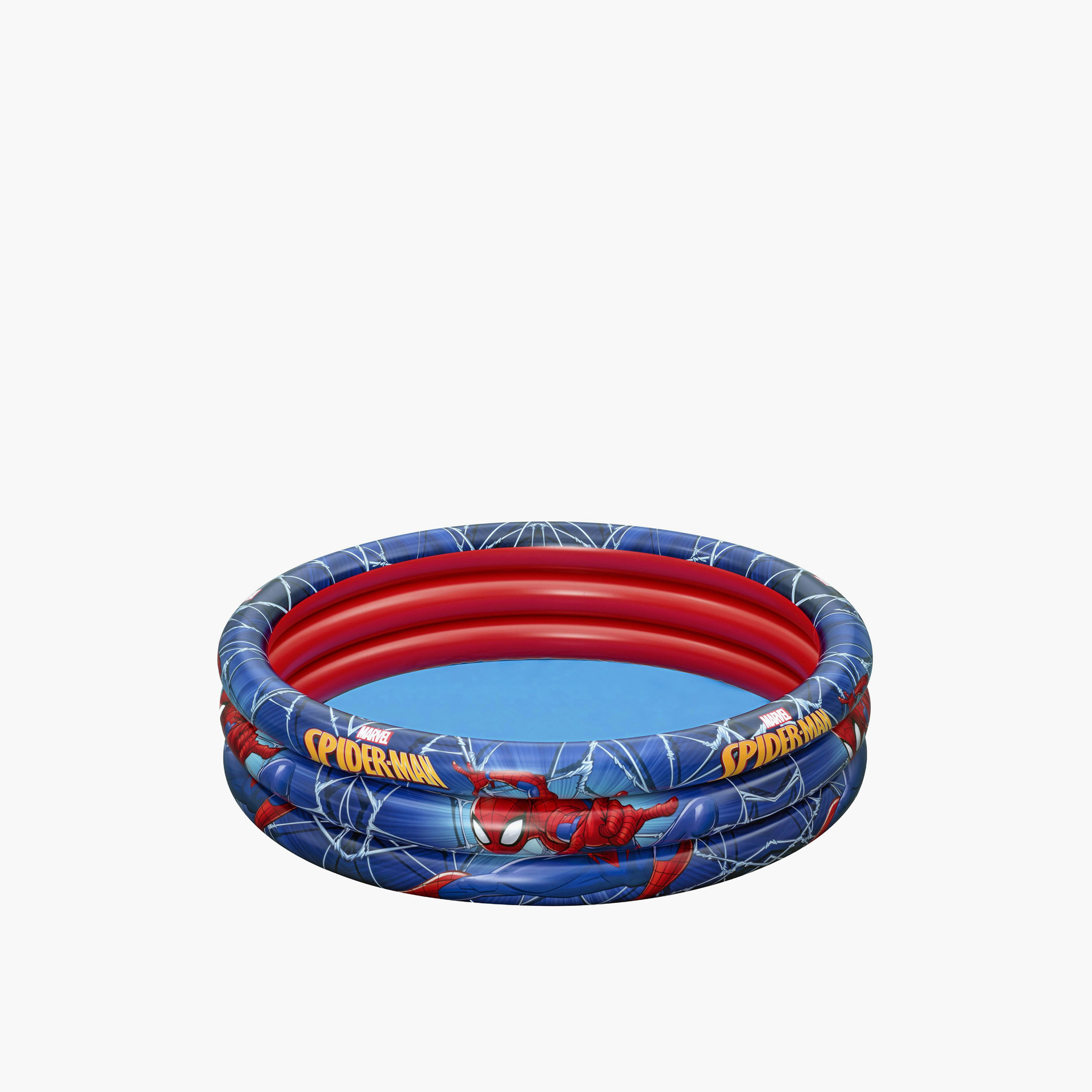 Bestway Spider-Man Print 3-Ring Pool - 122x30 cm-toys-outdoor-poolandbeach-pools-image-3