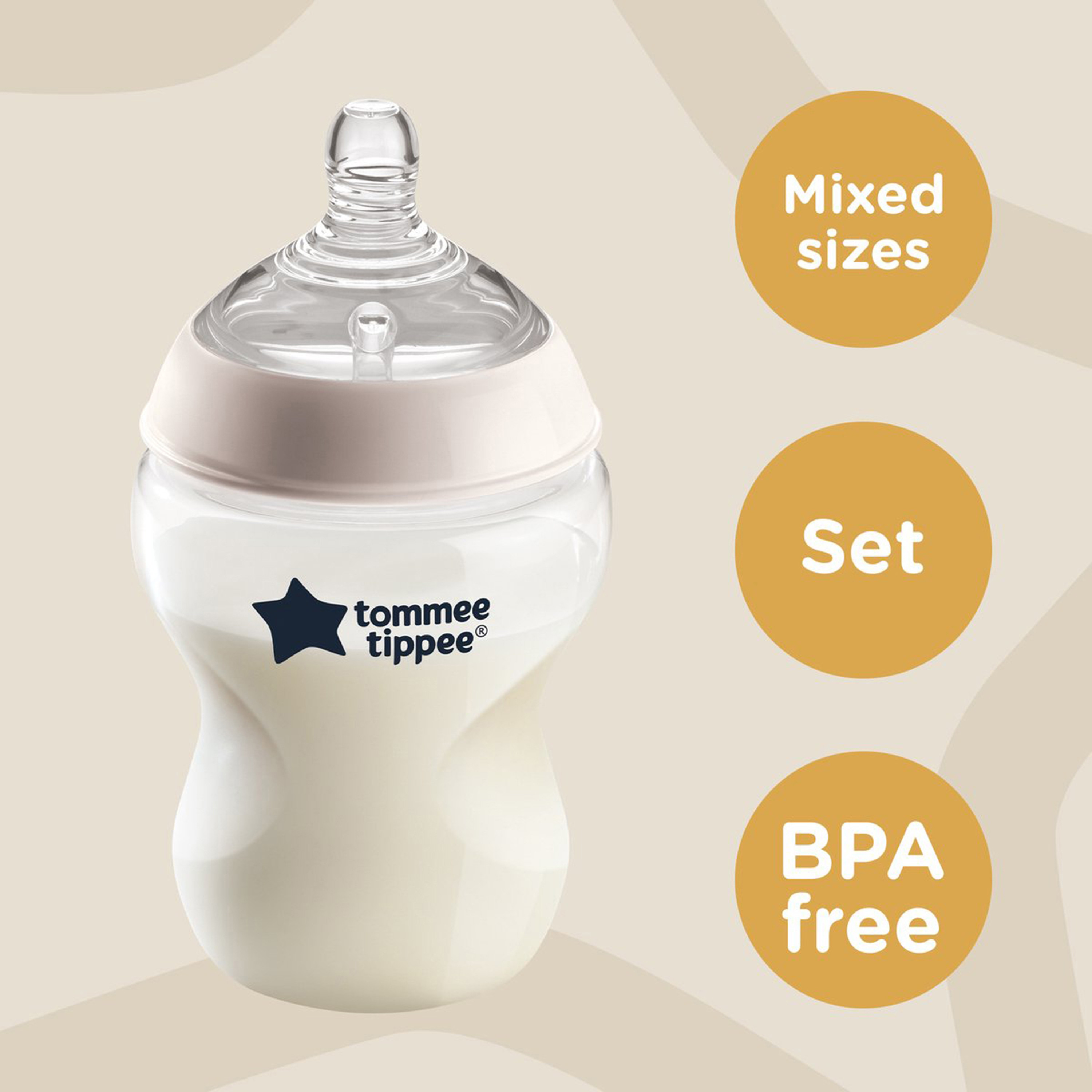 طقم رضّاعات المبتدئين كلوزر تو نيتشر لحديثي الولادة من تومي تيبي-baby-feeding-feedingbottles-bottlesandteats-image-4
