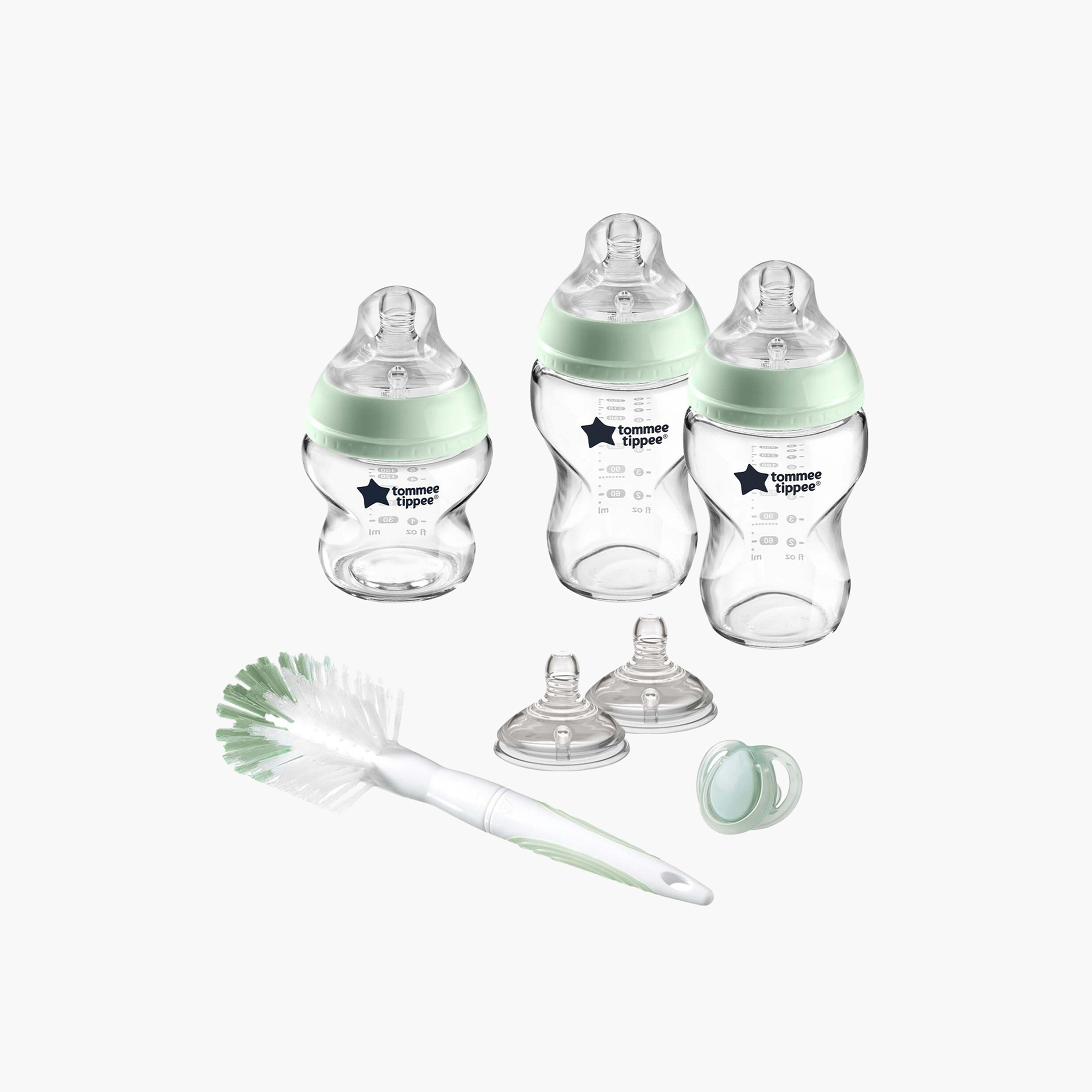 طقم رضّاعات زجاج المبتدئين كلوزر تو نيتشر لحديثي الولادة من تومي تيبي-baby-feeding-feedingbottles-bottlesandteats-image-2