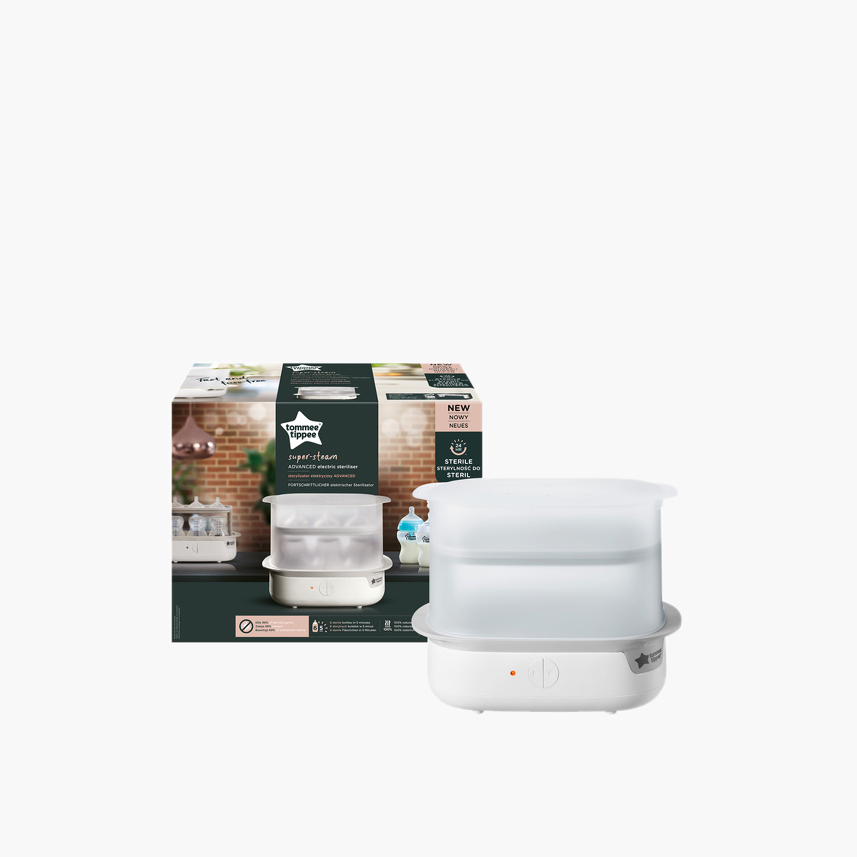 Tommee Tippee Super Steam Advanced Electronic Sterilizer-baby-feeding-sterilizersandwarmers-image-1