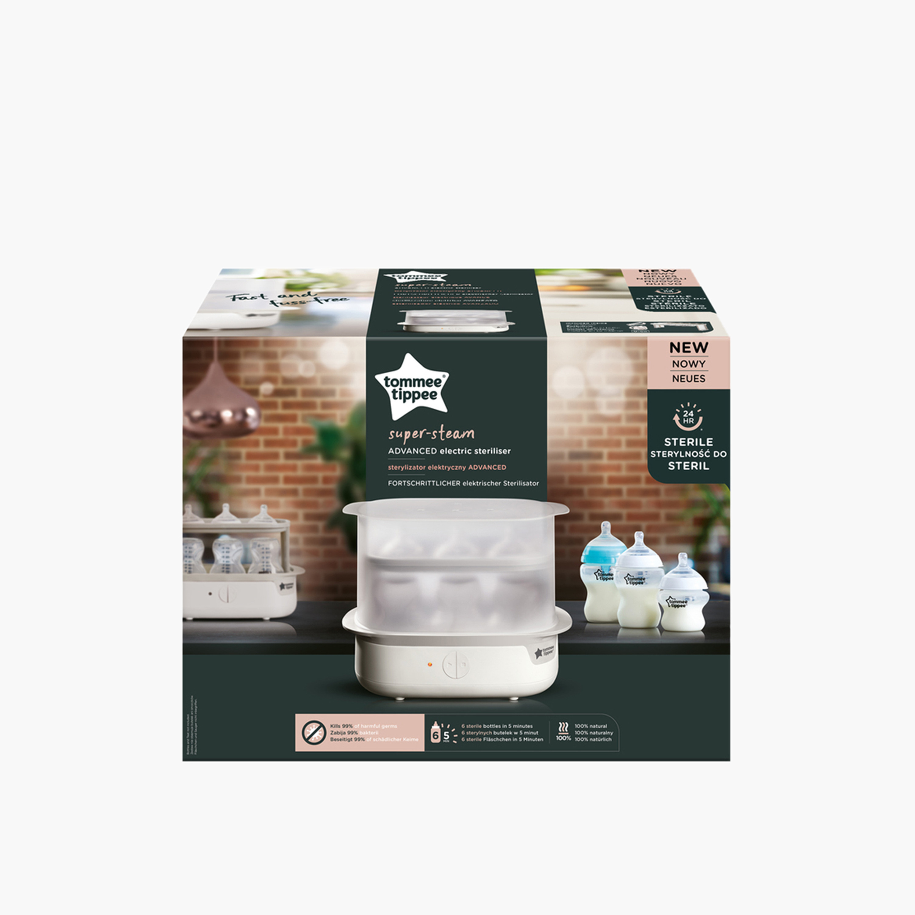 Tommee Tippee Super Steam Advanced Electronic Sterilizer-baby-feeding-sterilizersandwarmers-image-2