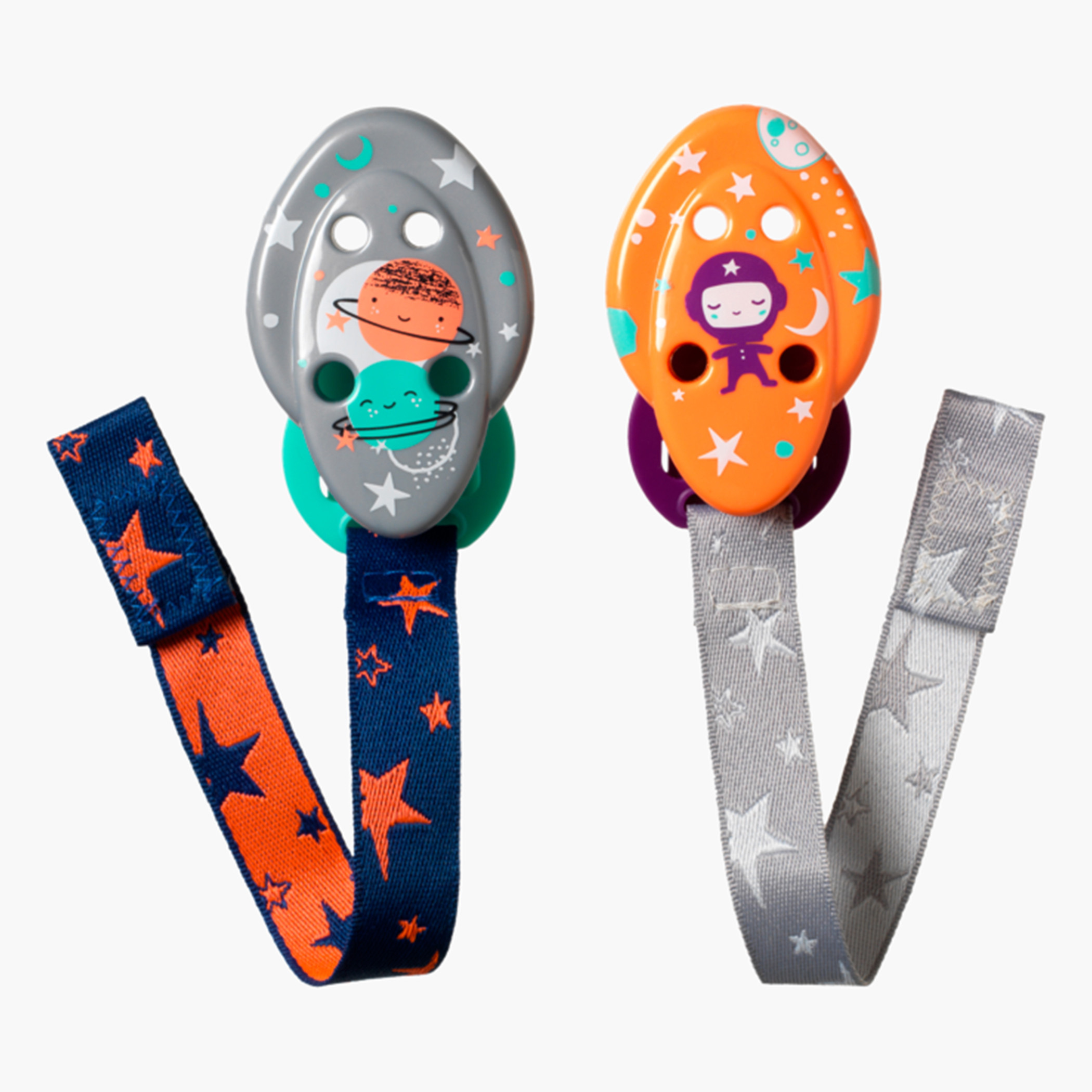 طقم حوامل لهايّات قطعتين بطبعات من تومي تيبي-baby-feeding-pacifiers-image-6