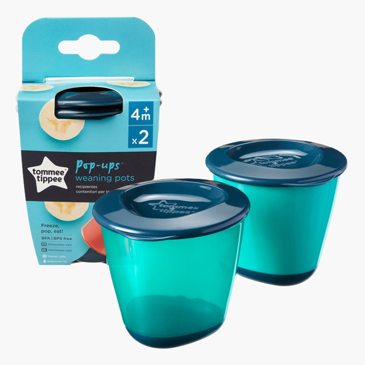 Tommee Tippee 2-Piece Pop-Up Weaning Pot Set-baby-feeding-mealtimeessentials-image-2