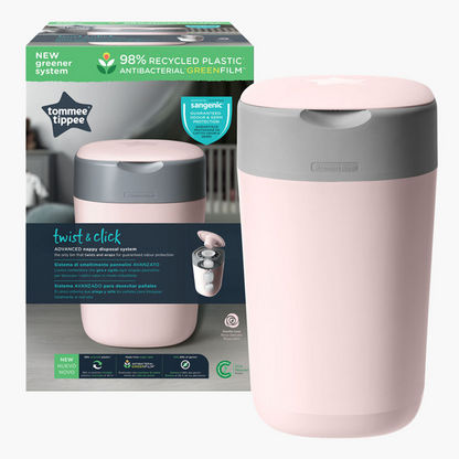 Tommee Tippee Sangenic Twist and Lock Nappy Disposable Bin-Diaper Accessories-image-0